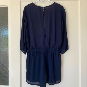 Babaton navy blue romper in size S